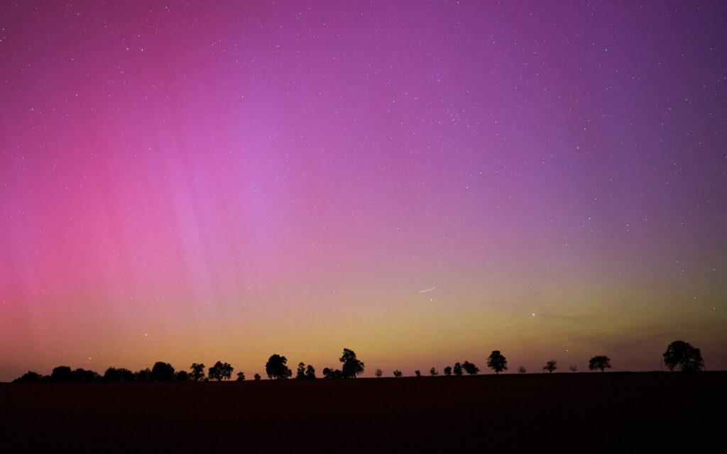 Polarlichter über Hohenlohe