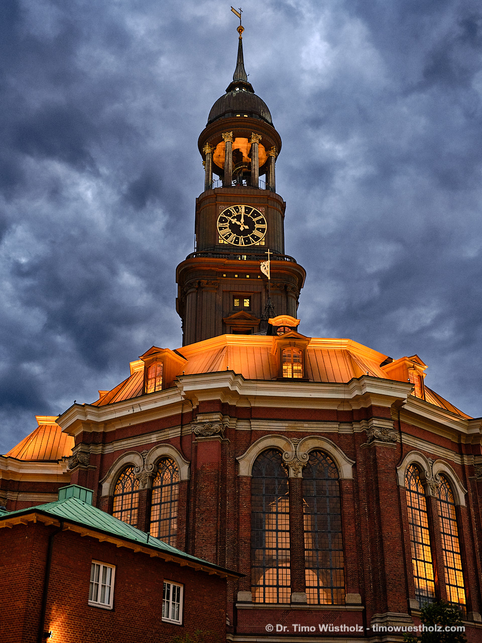 Architekturfoto: Kirche St. Michaelis in Hamburg